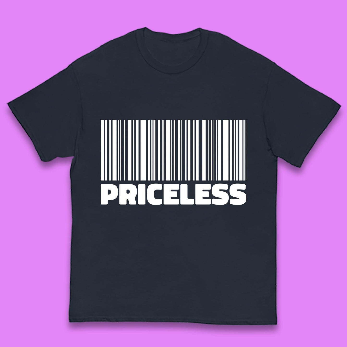 Scan For Priceless Barcode Funny Label Inspirational Empowerment Kids T Shirt