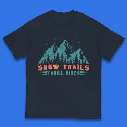 Snow Trail Thrill Rides Kids T-Shirt