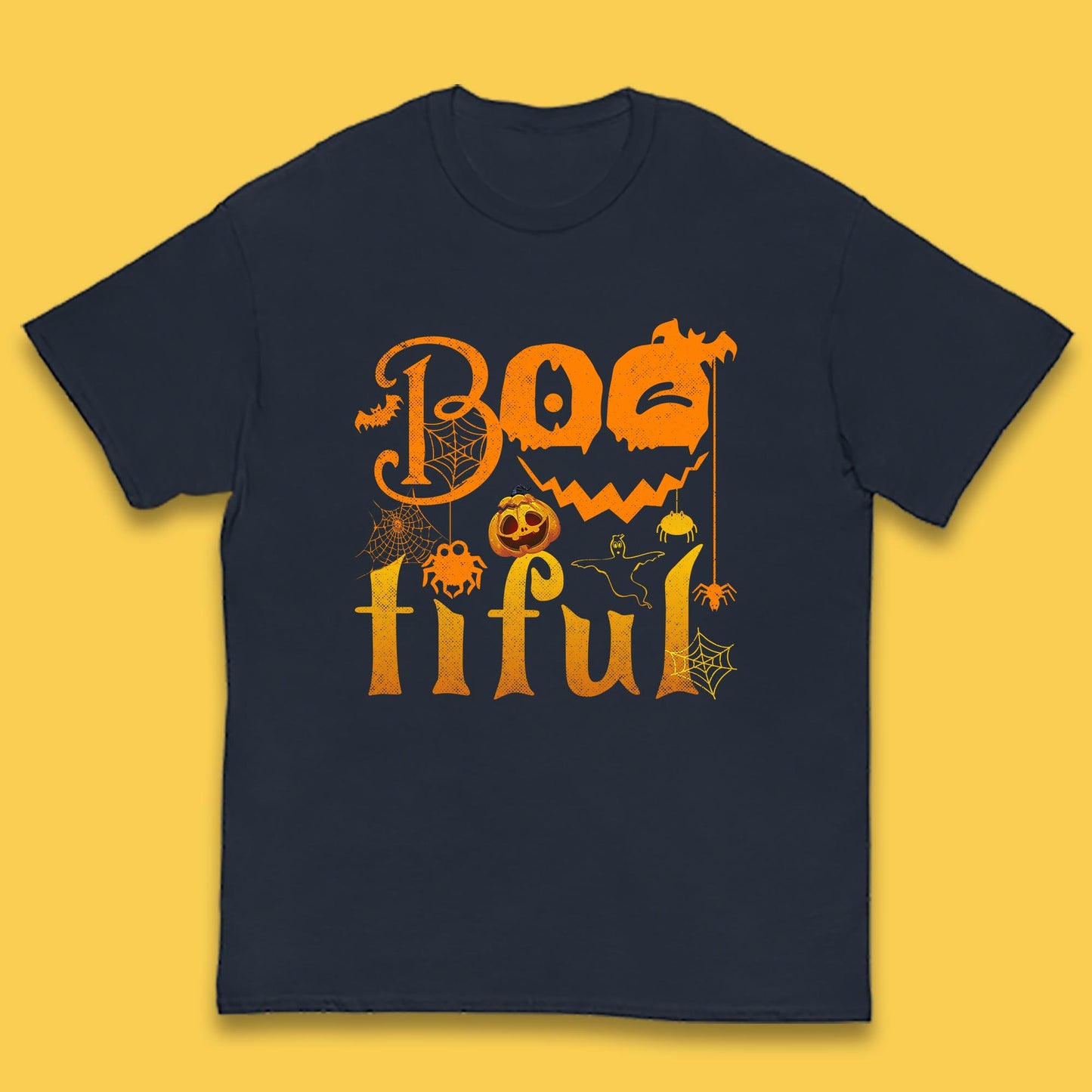 Bootiful Halloween Ghost Funny Boo Ghost Scary Spooky Season Kids T Shirt