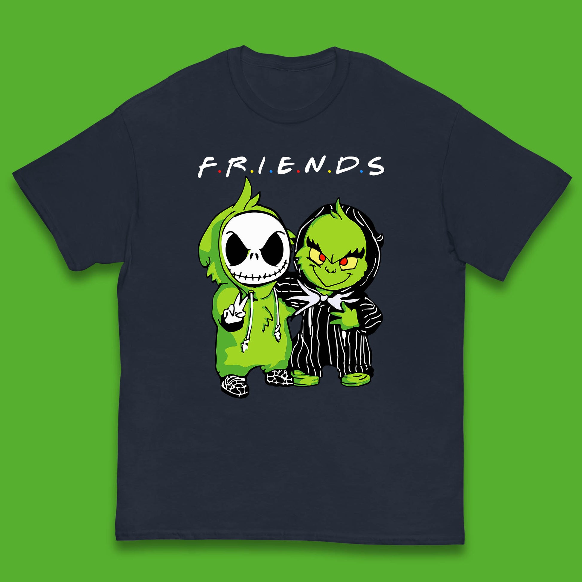 grinch and jack skellington t shirt