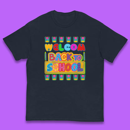 Return to School End of Vocation School Welcome Day Welcome Back To School Kids T Shirt
