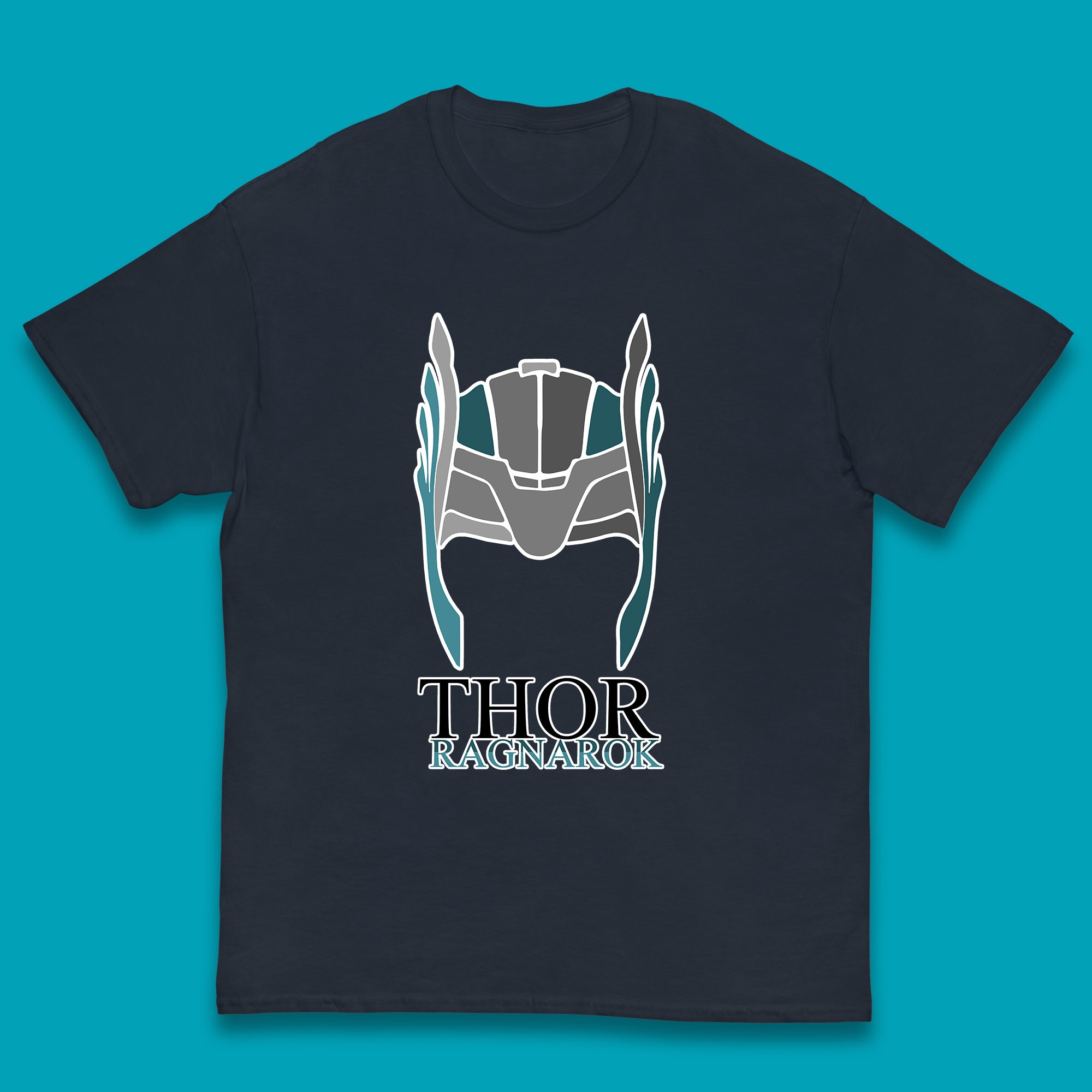Thor Ragnarok Marvel Avenger Thor Helmet Superhero Movie Character Thor Helmet Ragnarok Kids T Shirt