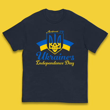 Ukraine's 24 August Ukraine Independence Day Proud Ukrainian Kids T Shirt