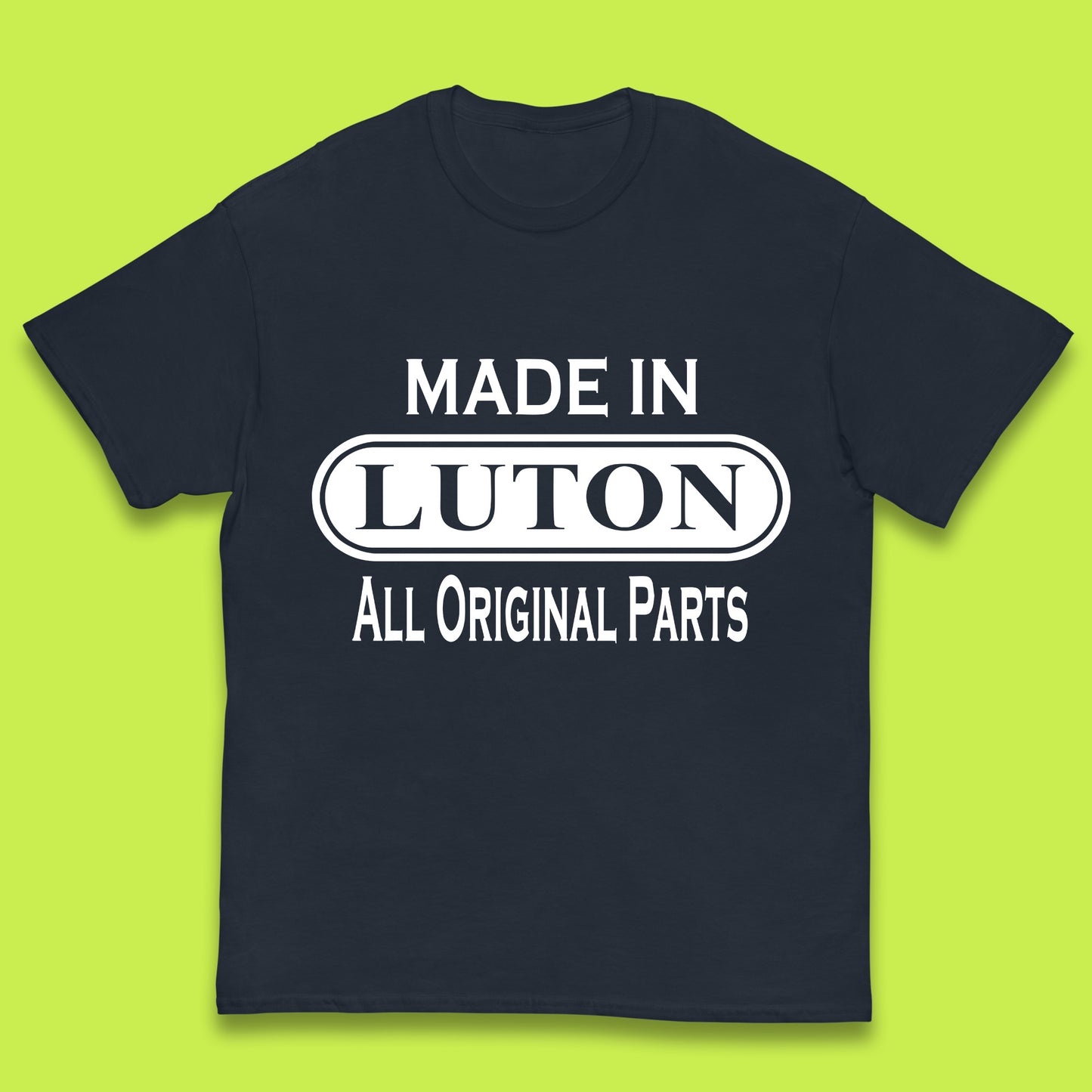 Made In Luton All Original Parts Vintage Retro Birthday Town In Bedfordshire, England Gift Kids T Shirt