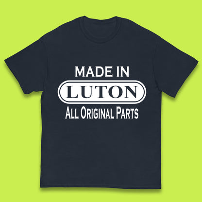 Made In Luton All Original Parts Vintage Retro Birthday Town In Bedfordshire, England Gift Kids T Shirt