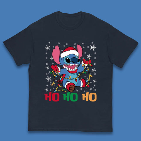 Happy Santa Stitch Christmas Kids T-Shirt