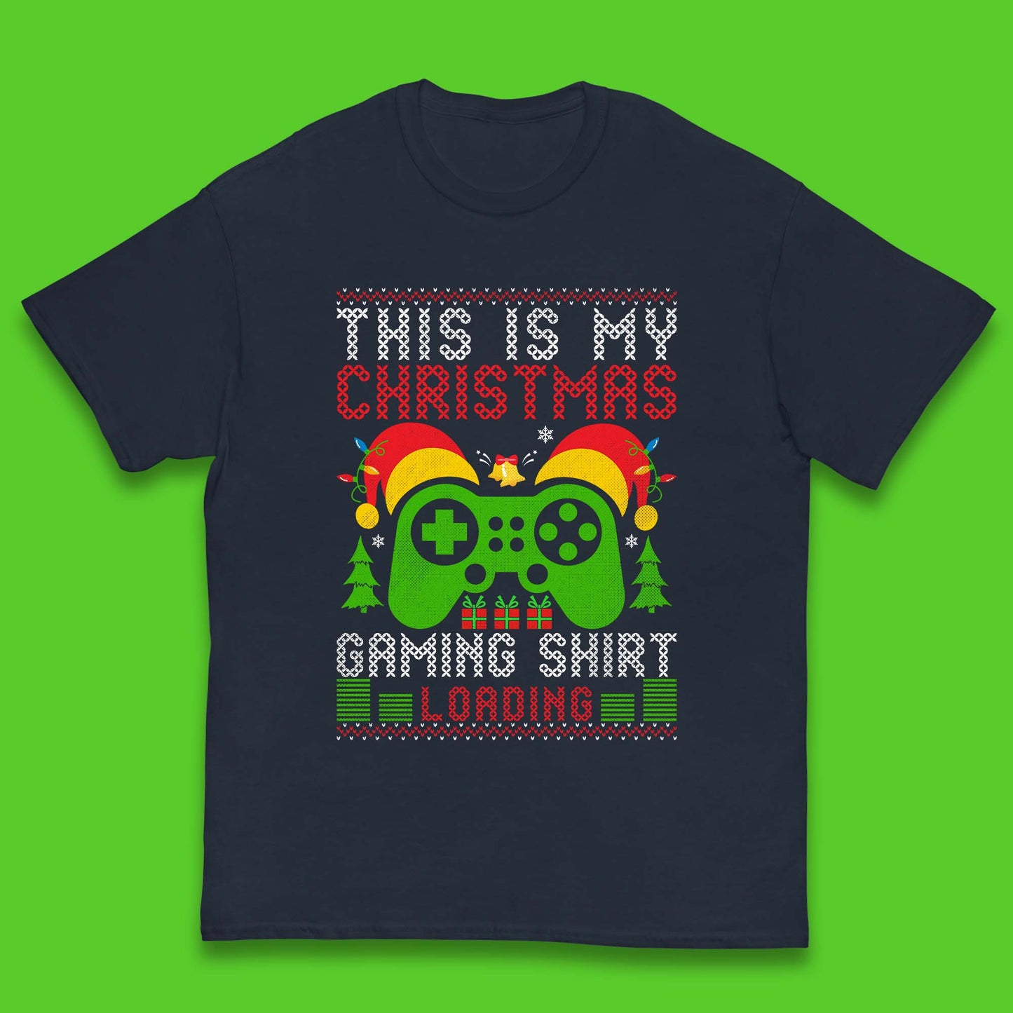 Loading Gamer Christmas Kids T-Shirt