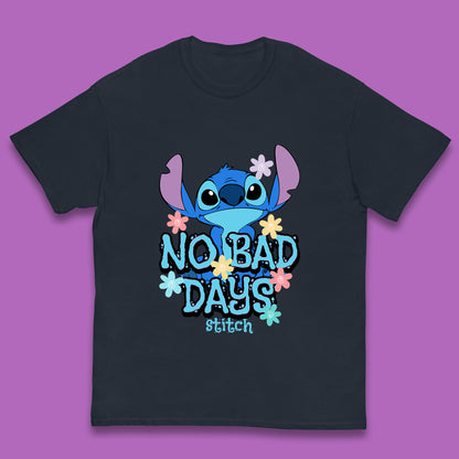 Disney Lilo & Stitch No Bad Days Stitch Cartoon Character Ohana Stitch Lover Kids T Shirt