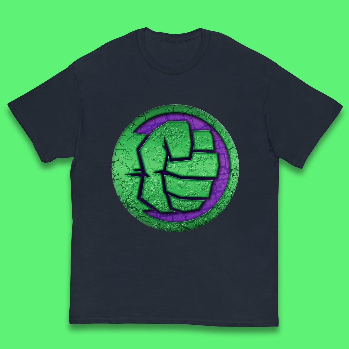 Marvels Avengers The Incredible Hulk Smash Fist Circle Logo Hulk Giant Man Hulk Superhero Movies Kids T Shirt