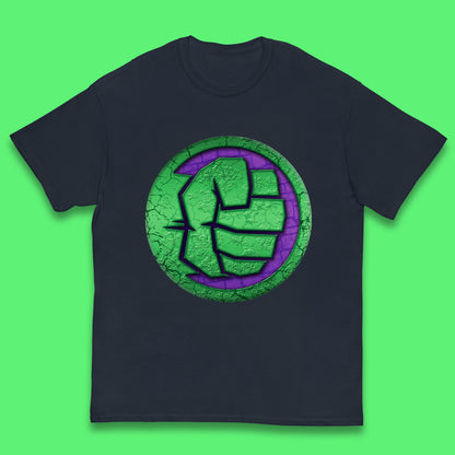 Marvels Avengers The Incredible Hulk Smash Fist Circle Logo Hulk Giant Man Hulk Superhero Movies Kids T Shirt