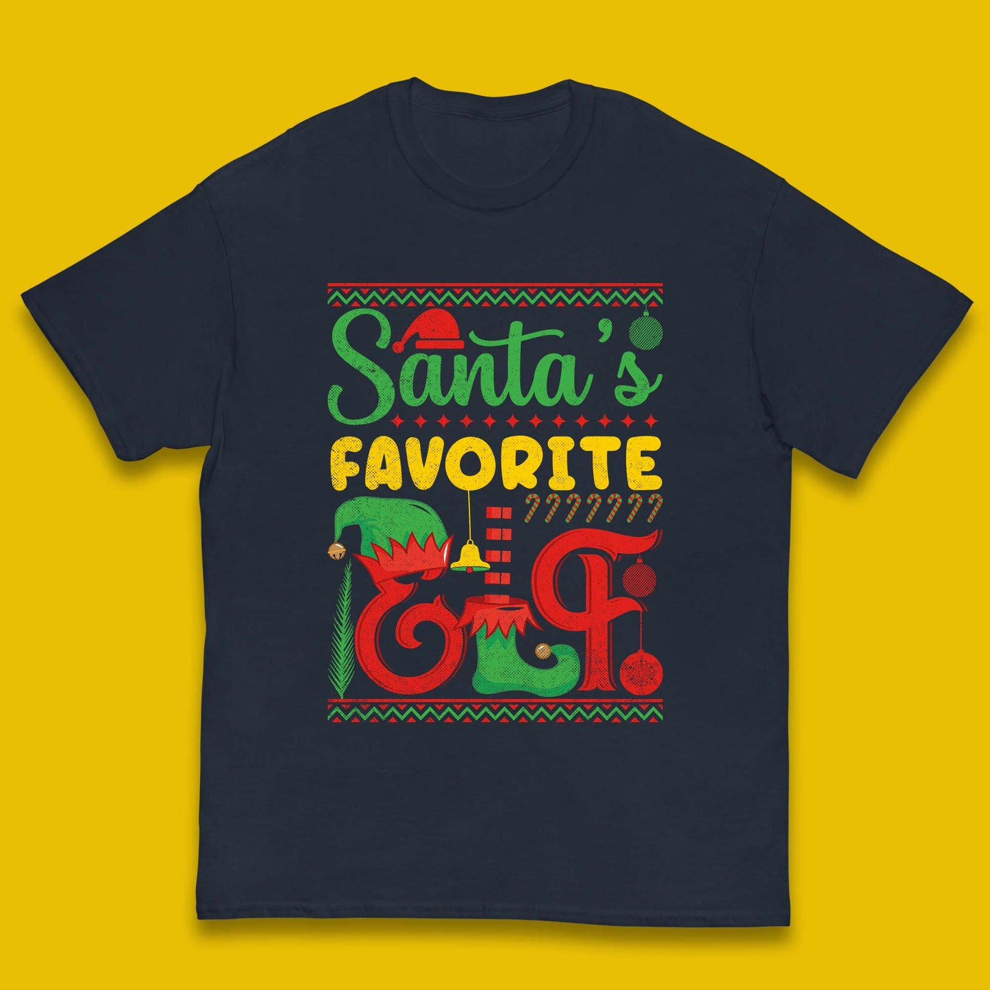 christmas santas favorite elf costume t shirt