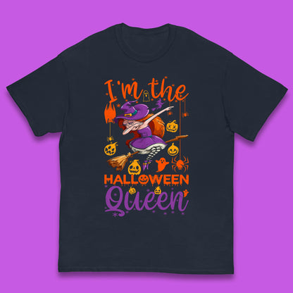 I'm The Halloween Queen Dabbing Witch Pumpkin Season Funny Dab Dance Witch Kids T Shirt
