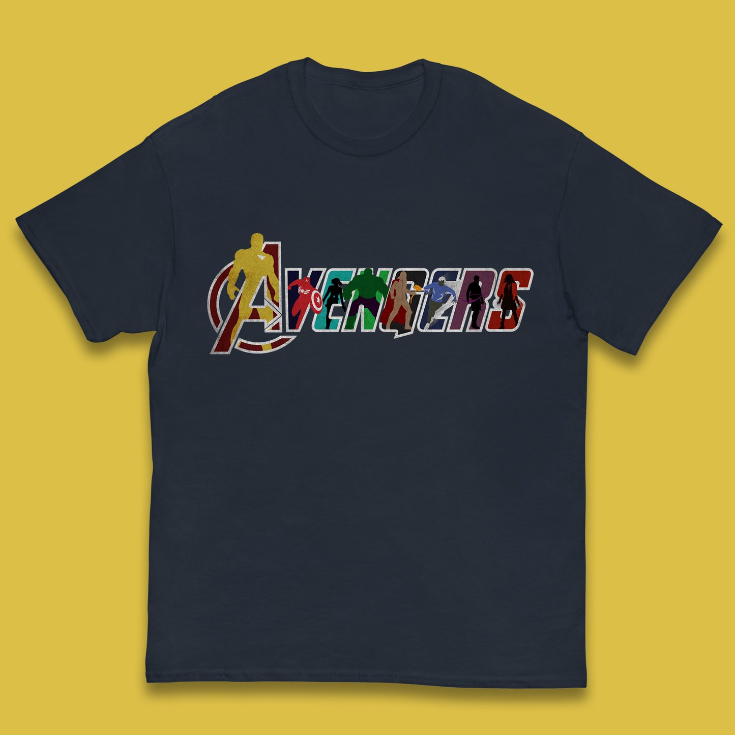 Marvel Avengers Super Heroes Movie Characters Spider Man, Hulk, Iron Man, Thor, Captain America Avengers Group Kids T Shirt