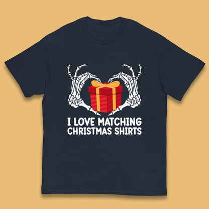 skeleton hands gift box christmas t shirt