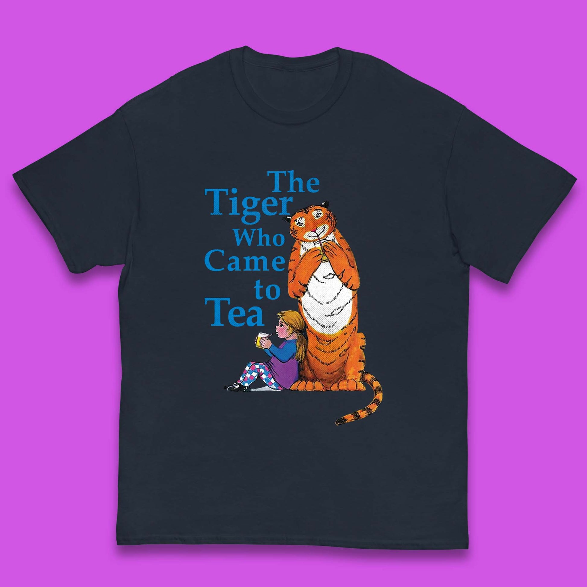 Childrens The Tiger Who Came To Tea T Shirt UK