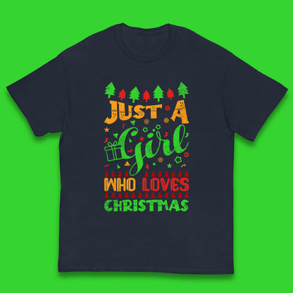 just a girl who loves christmas t shirt
