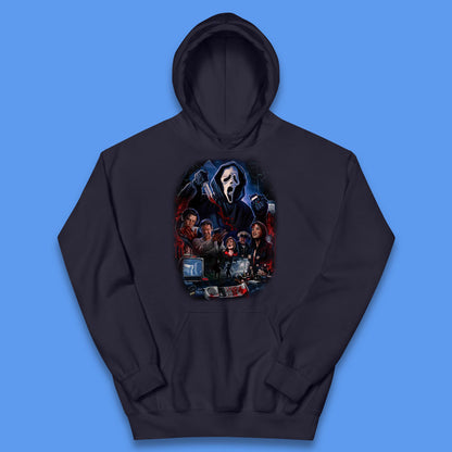 The Scream Movie Poster Ghostface Halloween Ghost Face Scream Horror Movie Character Kids Hoodie
