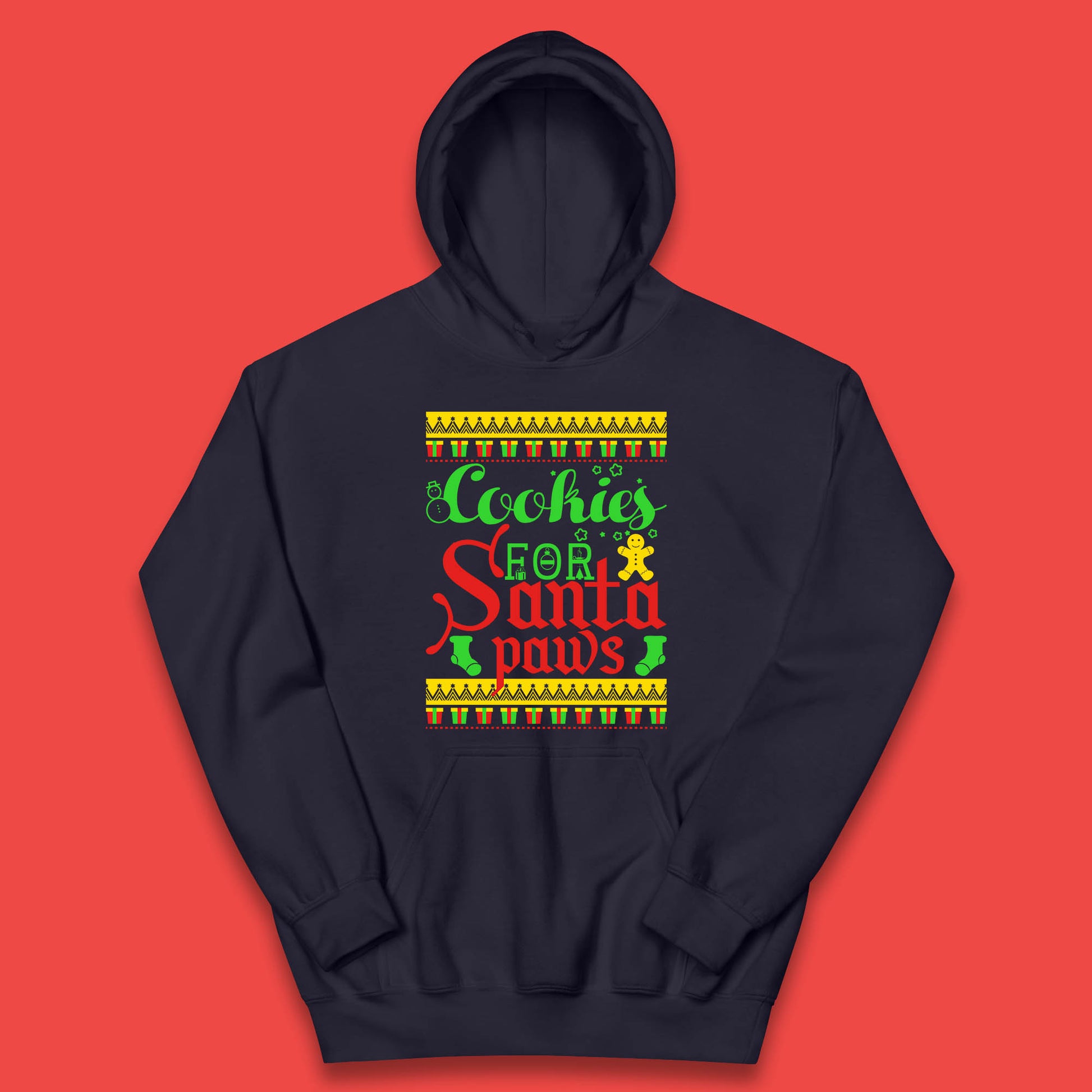 christmas cookies for santa paws hoodie