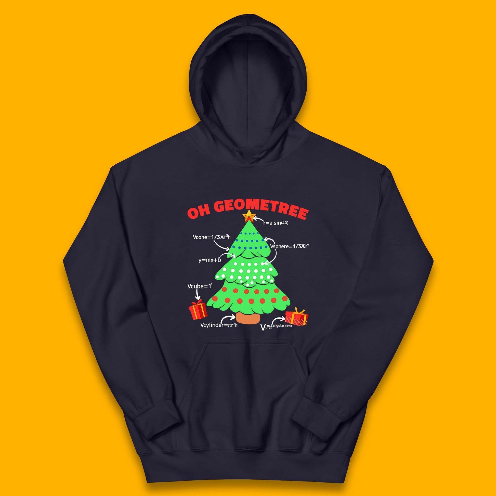 oh geometree christmas tree math geometry hoodie