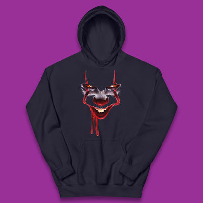 Pennywise Clown IT Chapter 2 Halloween Horror Movie Character Kids Hoodie