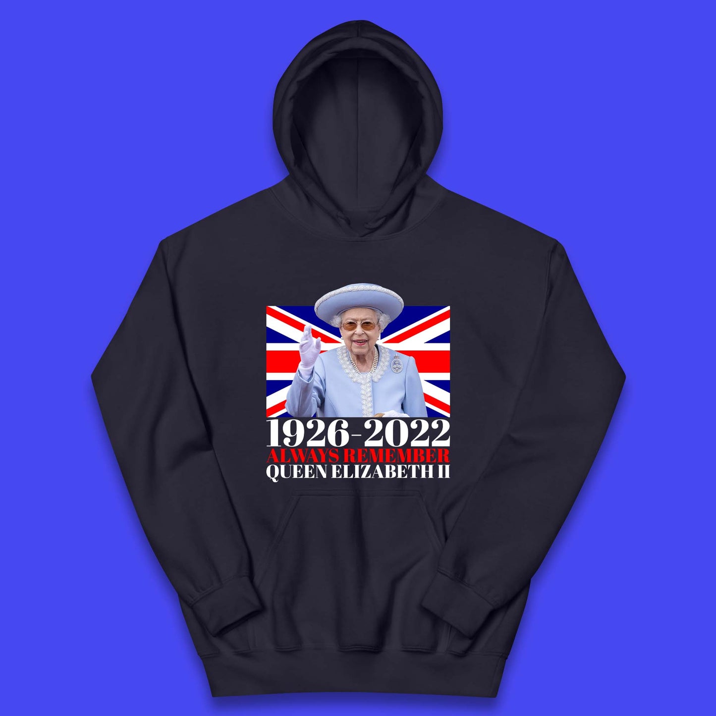 1926-2022 Queen Elizabeth II Kids Hoodie