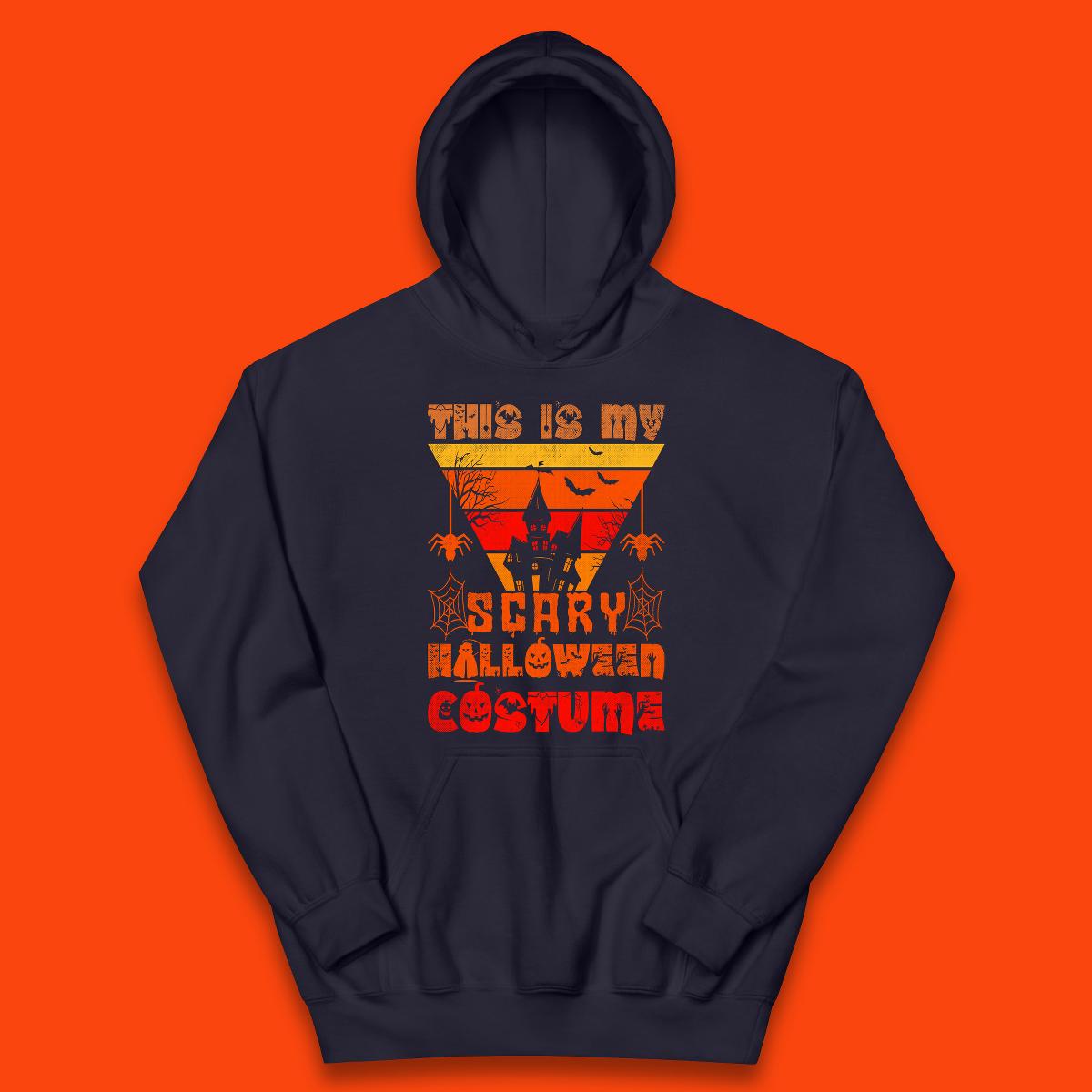This Is My Scary Halloween Costume Spooky Haunted House Creepy Halloween Kids Hoodie