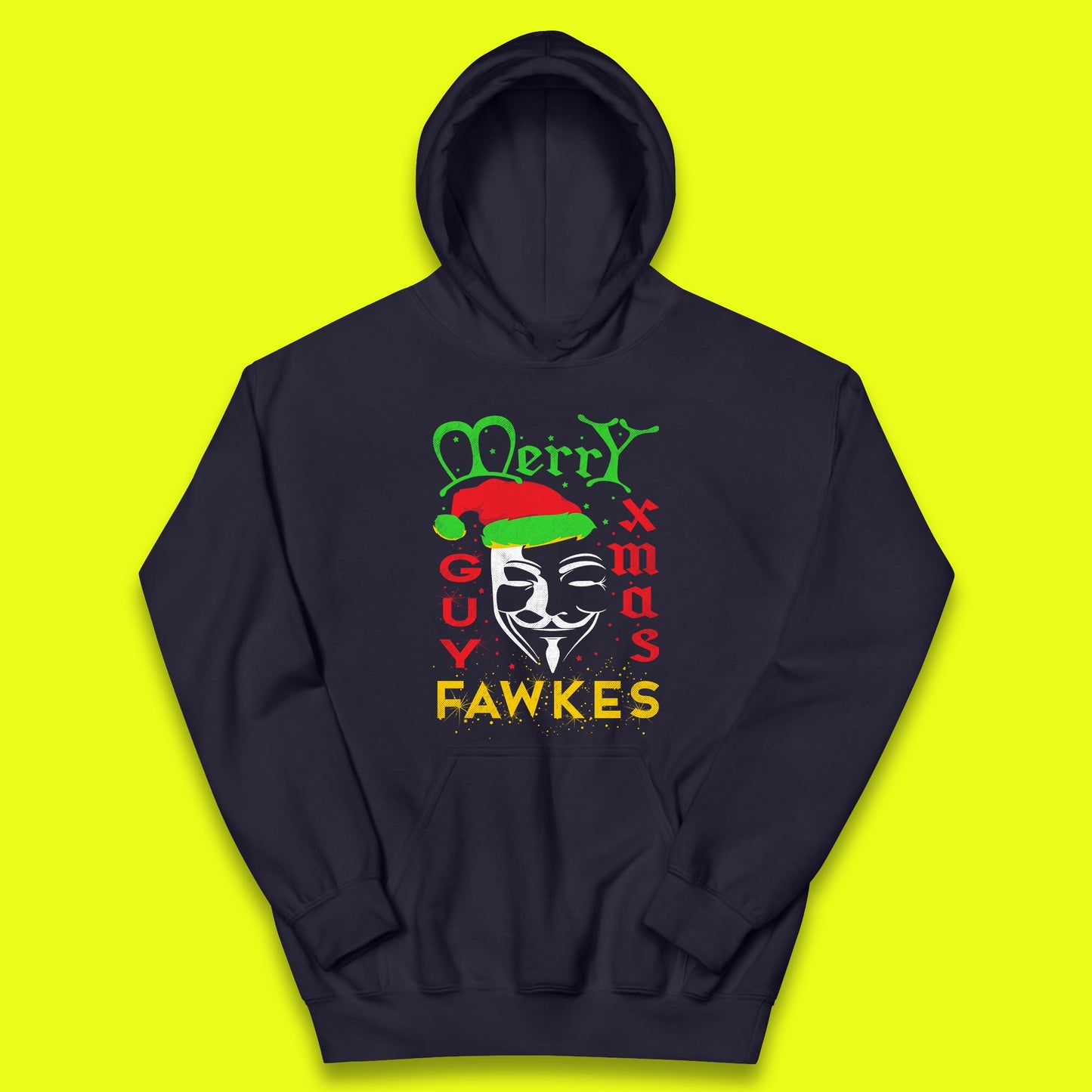 anonymous mask christmas hoodie
