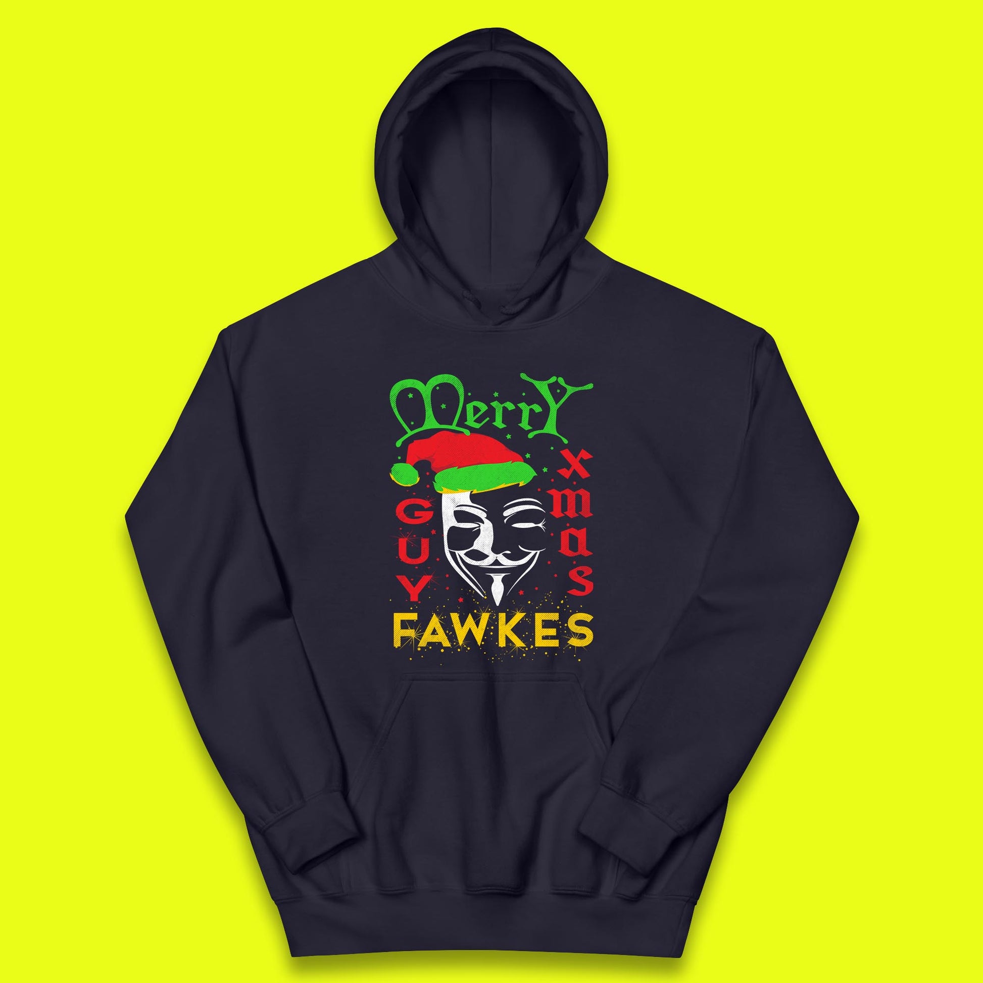 anonymous mask christmas hoodie