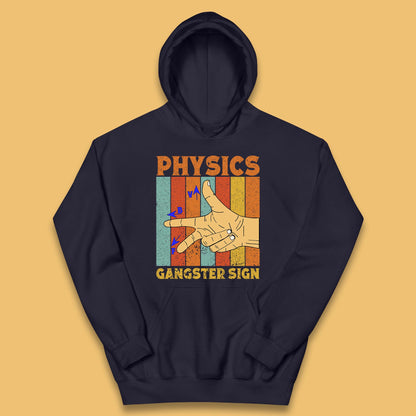 Physics Gangster Sign  Right Hand Rule Funny Parody Science Scientist Kids Hoodie