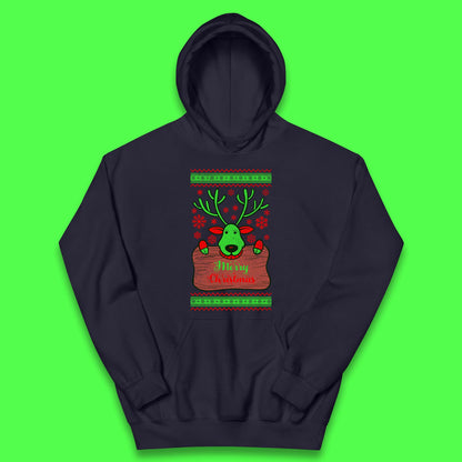 merry christmas reindeer hoodie