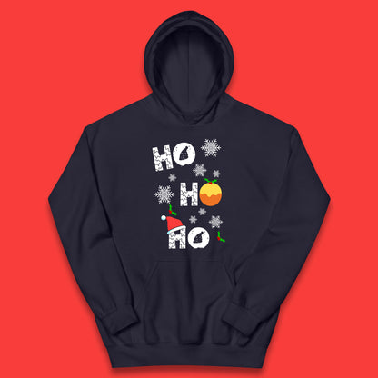 ho ho ho christmas santa hat hoodie