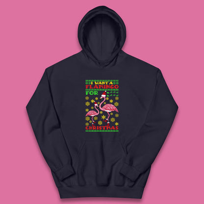 flamingo christmas hoodie