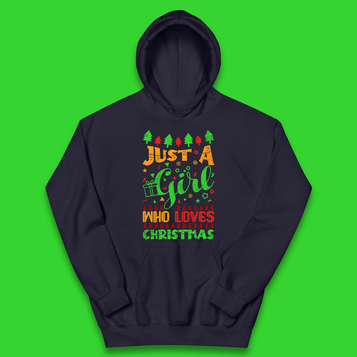 just a girl who loves christmas hoodie