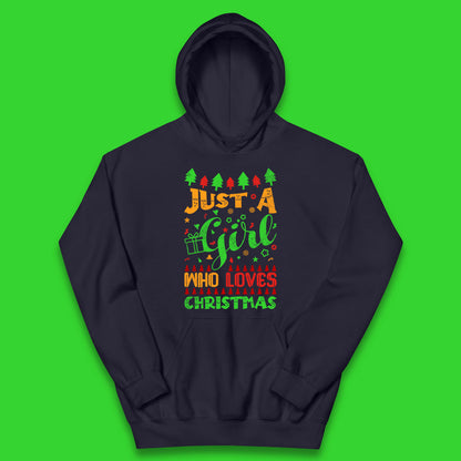 just a girl who loves christmas hoodie