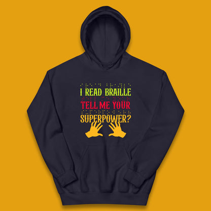 Braille Superpower Kids Hoodie