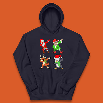 santa claus & friends dabbing hoodie