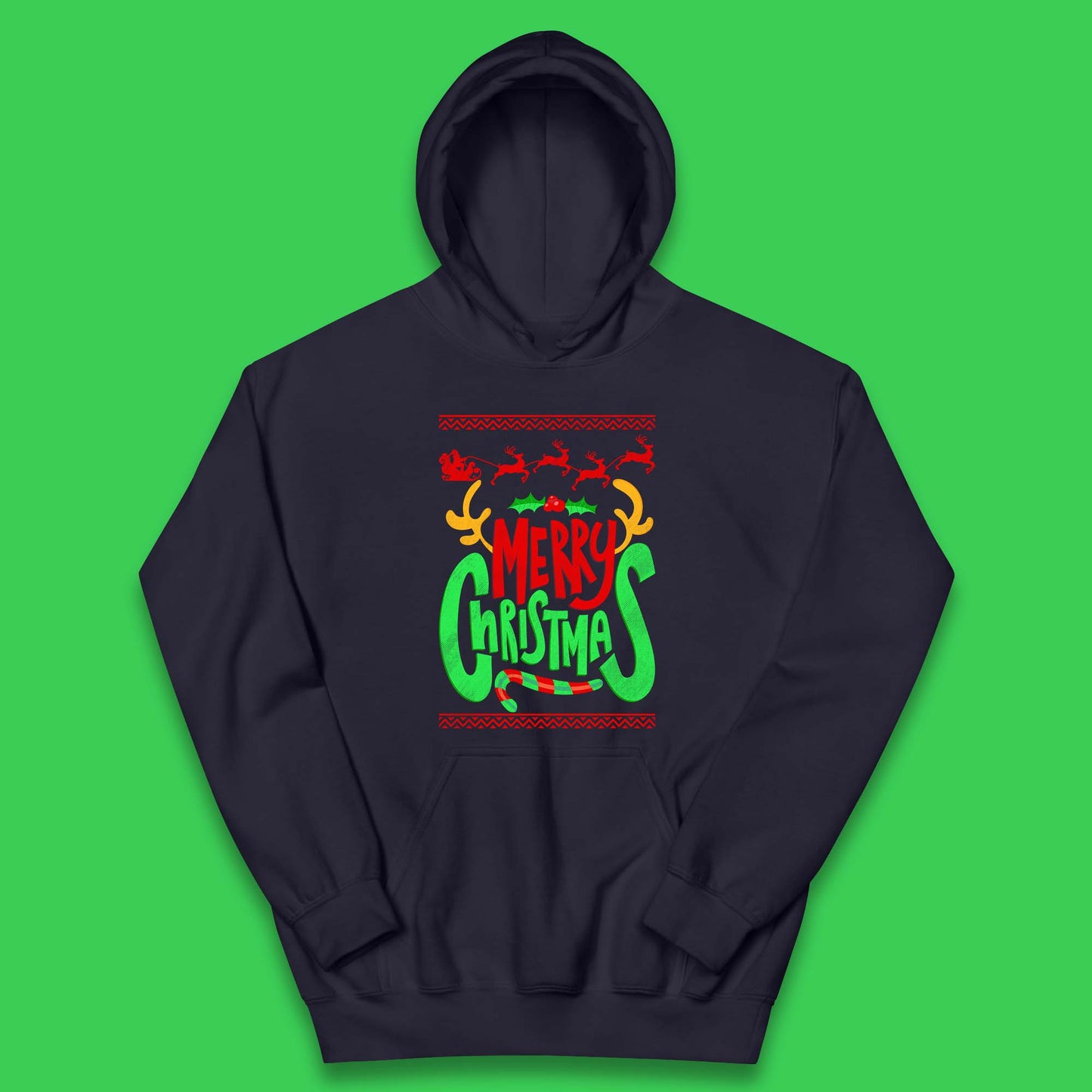 christmas reindeer antlers hoodie