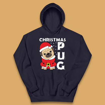 christmas pug dog hoodie