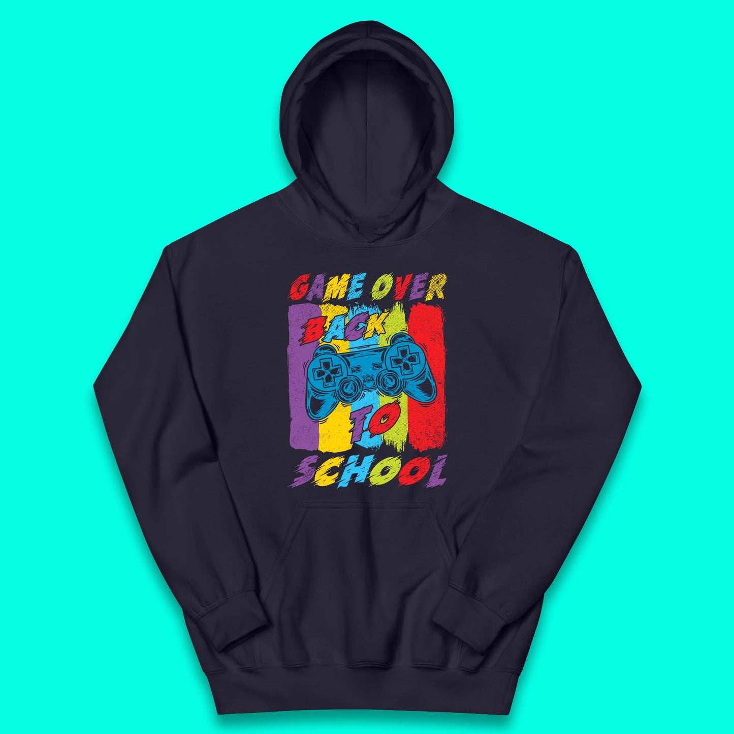 Game Over Return to the Halls of Learning Back To School Kids Study Gift Kids Hoodie