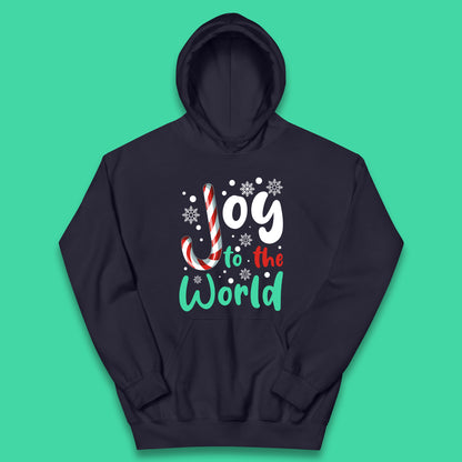 joy to the world christmas candy cane hoodie
