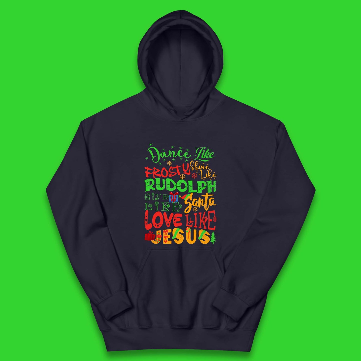 Dance Like Frosty Christmas Kids Hoodie