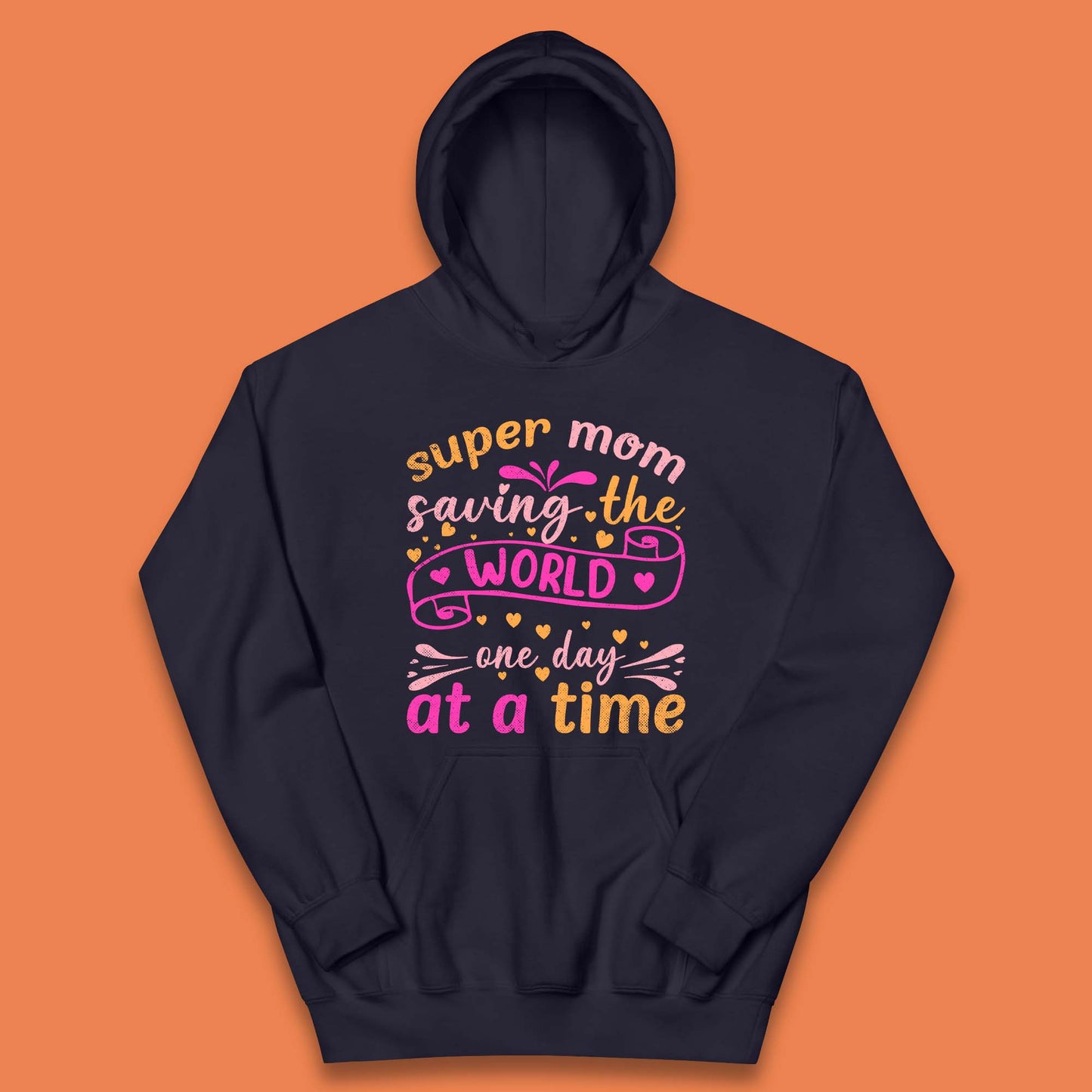 Super Mom Saving The World Kids Hoodie