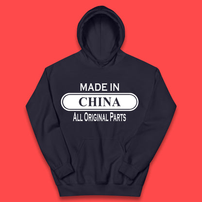 Made In China All Original Parts Vintage Retro Birthday Chinatown City of Westminster, London Gift Kids Hoodie