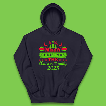 Personalised Family Christmas Kids Hoodie