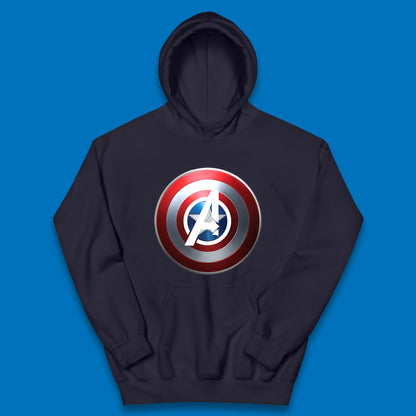 Captain America's Shield Marvel Avengers Captain America Cosplay The Captain Steven Rogers Kids Hoodie