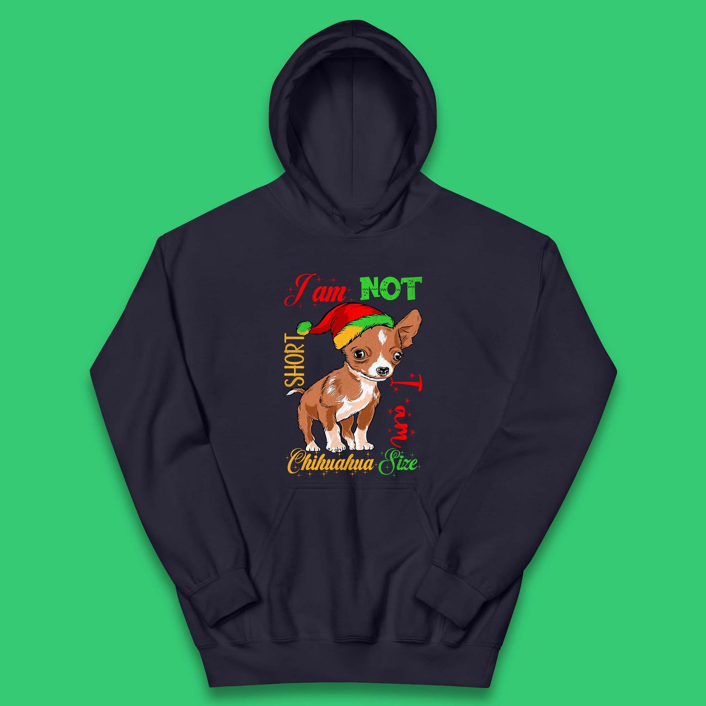 Chihuahua Size Christmas Kids Hoodie
