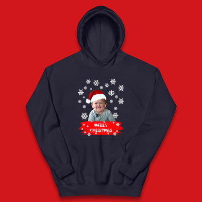 Merry Christmas Hasbulla Snowflakes Kids Hoodie