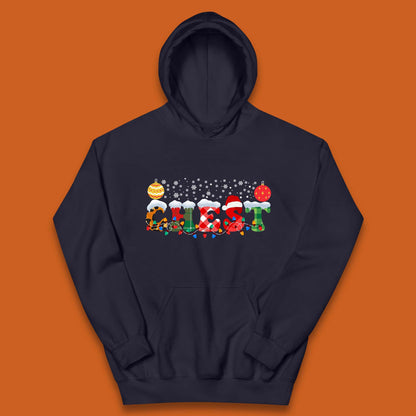 chest and nuts christmas snow winter hoodie