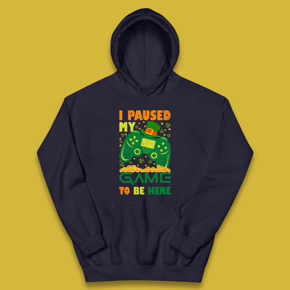 I Paused My Game To Be Here Kids Hoodie
