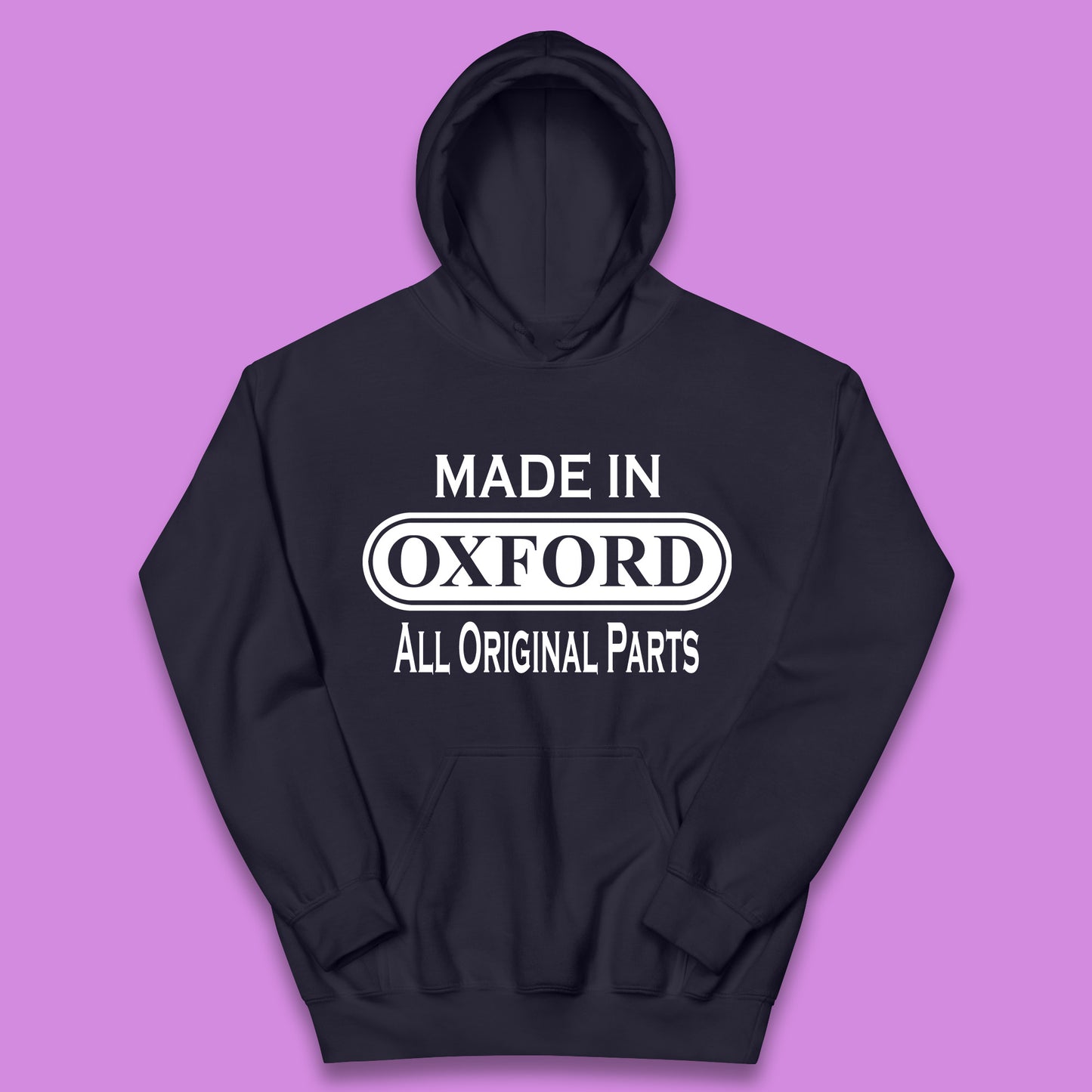 Made In Oxford All Original Parts Vintage Retro Birthday City in England Gift Kids Hoodie